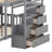 Jarid Full over Twin 8 Drawer Solid Wood Futon Bunk Bed with Bookcase -1841324149