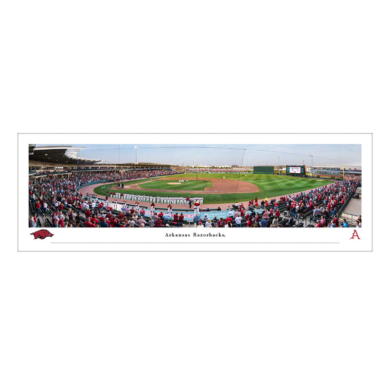" Arkansas Baseball " by James Blakeway, Unframed, No Mat, 40" W x 13.5" H