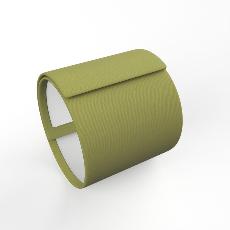 Abat-jour tambour en plastique / coton Drum, Vert