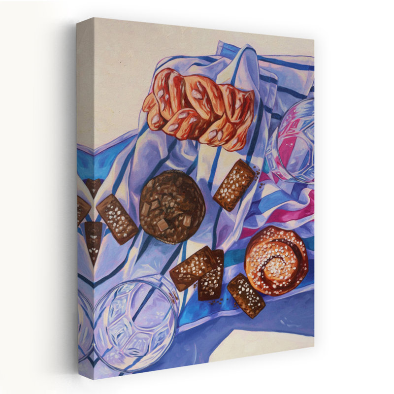 Art mural abstrait contemporain Sweet Sweet Still Life, H 18 po x l 12 po