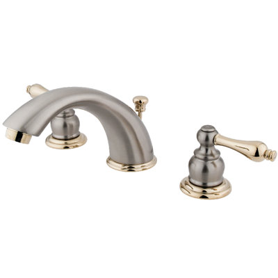 Widespread Bathroom Faucet with Drain Assembly