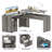 Deyra 56'' W L-Shaped Desk Lift Top Design-1942900607
