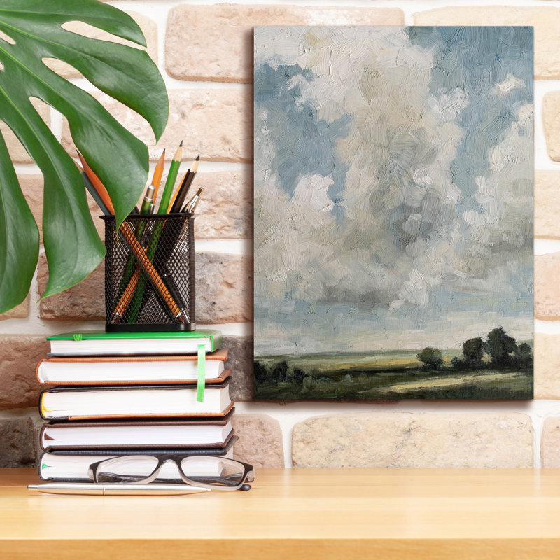 Toile épique Graffiti «Gathering Clouds» par Marian Parsons, 12 po x 16 po