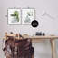 "Simple Monstera Plant Leaf Sprig" par Sally Swatland - ensemble de 2 impressions-848648126-848741361