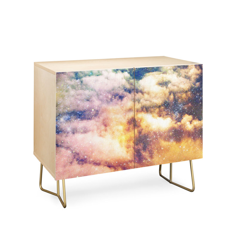 Crédence Shannon Clark Cosmic, Brun foncé / mauve / orange