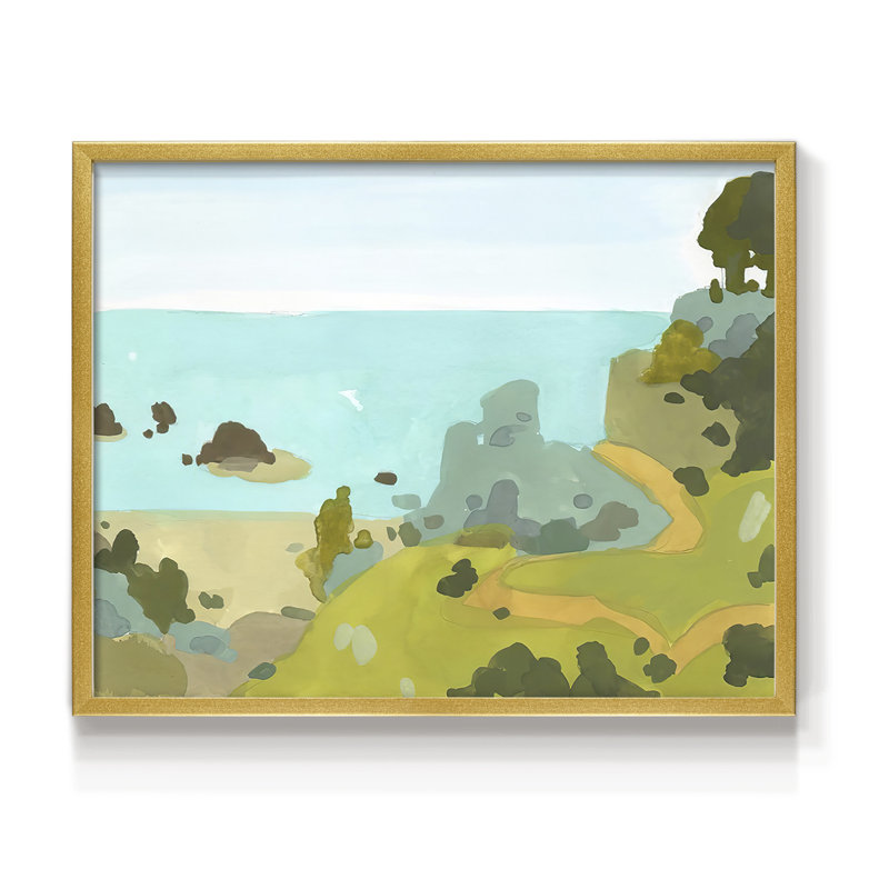 Coastal Inlet III -Framed Print - Restickable