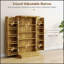 Armoire de rangement pour garde-manger de 41 po, armoire de cuisine autoportante avec 12 tablettes de porte, portes doubles, étagère à 5 niveaux et tablettes réglables