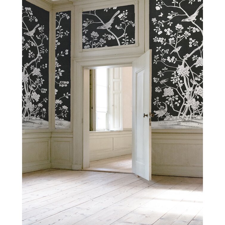 Schumacher X Mary McDonald Chinois Palais Wallpaper in Lettuce