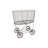 Metal Rolling Laundry Cart with Rack-599468500