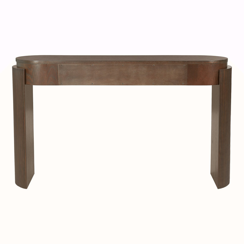 Table d'entrée avec finition grain de bois naturel, Espresso