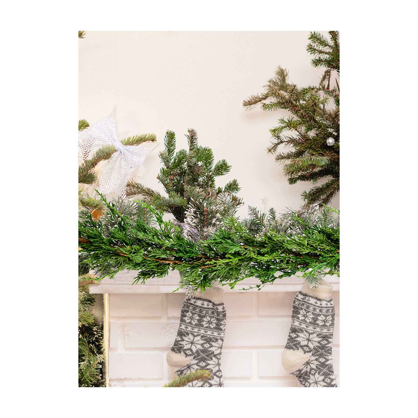 60" Artificial Double Cypress Garland