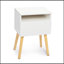 Table de chevet moderne 2 pièces, table basse de chambre à coucher avec tiroirs, tablettes
