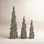 3-Piece Lighted Cone Tree Set