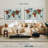 " Artisanal World Map Wall Art Multi Piece Canvas Print " 3 - Pieces-513764464
