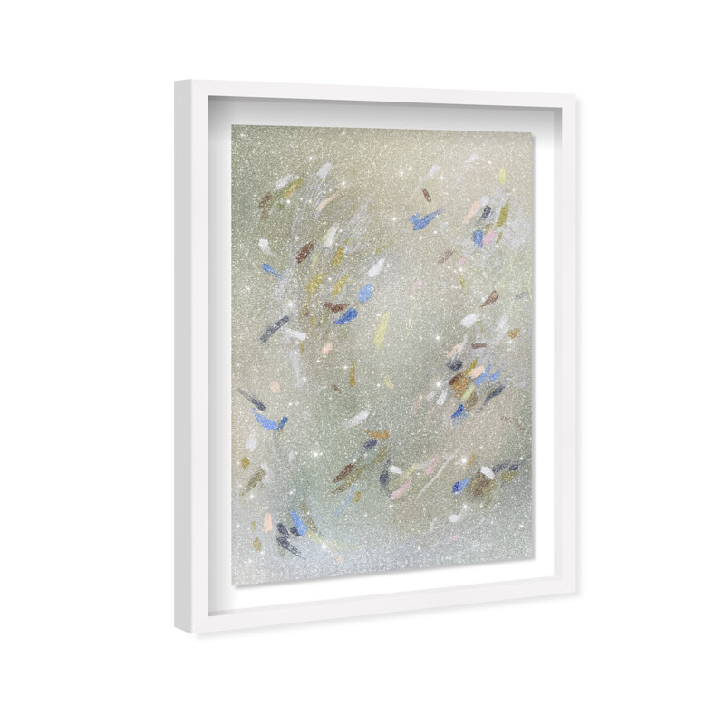 Spontaneous Trace Print by Oliver Gal, 16.5"H x 11.5"W, White Shadowbox