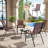 Stackable Patio Dining Chairs, Steel Mesh Modern Seating For Backyard