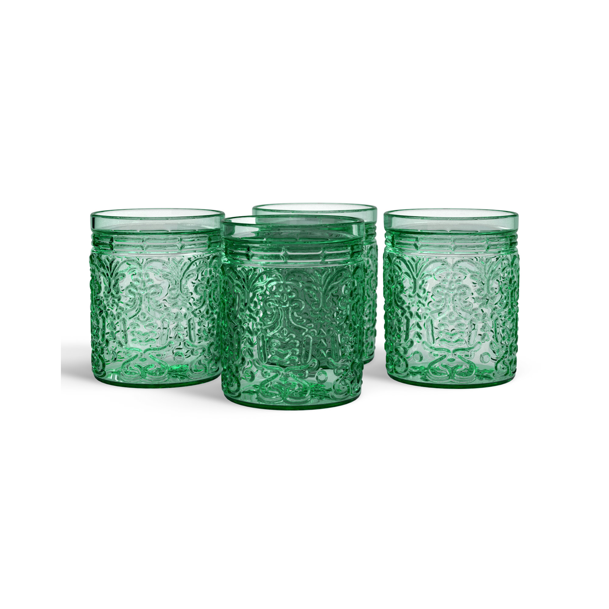 Jax Drinking Glass 11 oz, Dark Green