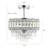 Everby 3-Light Empire Crystal Flush Mount Chandelier-641574043