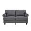 Causeuse 59,5 po en tissu de polyester moderne et classique.-864604100