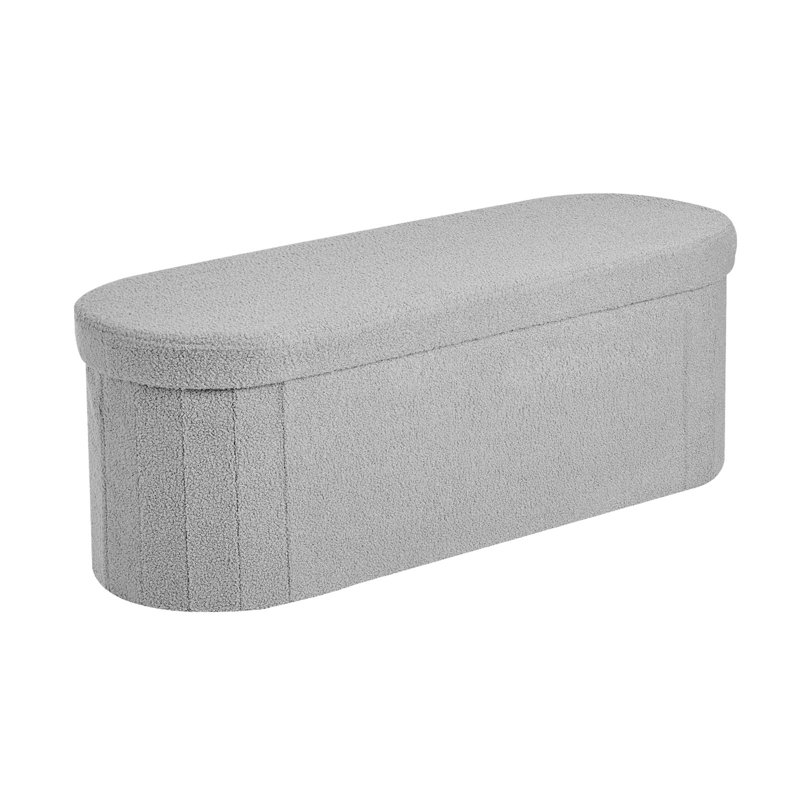 Banc de rangement repose-pieds ovale