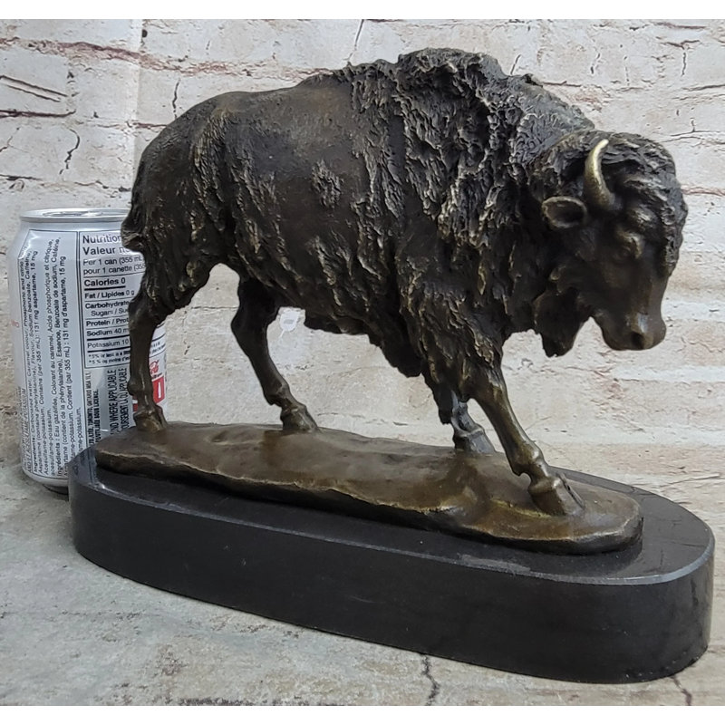 Figurine Isidoros signée Barye Buffalo