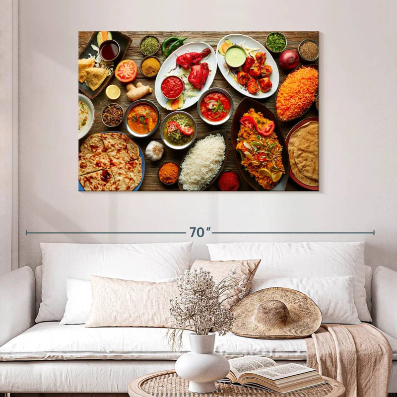 Yarlin Indian Cuisine Specialties, H 32 po x l 48 po