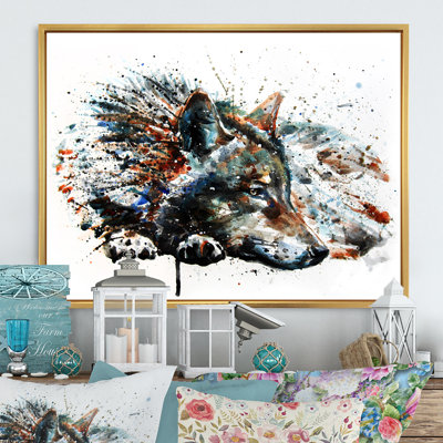 " Wolf Painting Animals Wildlife "