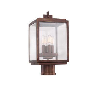 Chester Outdoor 4 LT Copper Patina Outdoor Post Mount Kalco