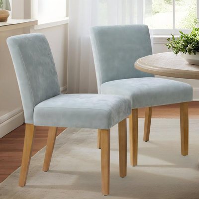 Chaises de salle à manger rembourrées en bois massif l 18,5 po Alesana (ensemble de 2)