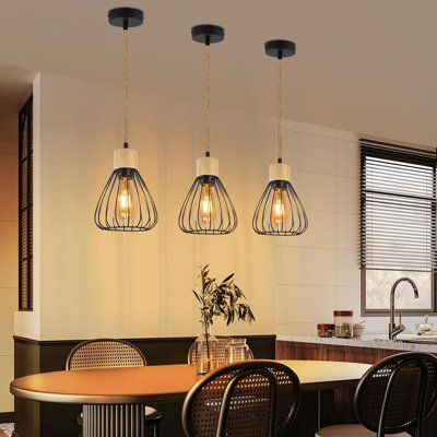 1 - Light Matte Black Cylinder Pendant