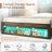 Sherell Bed Frame with Bookcase Storage Headboard and Footboard, LED Lights, Charging Station-412094637-409050994