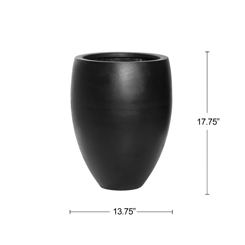 Boîte à fleurs brillante pour l'extérieur, Noir, noir, noir, noir