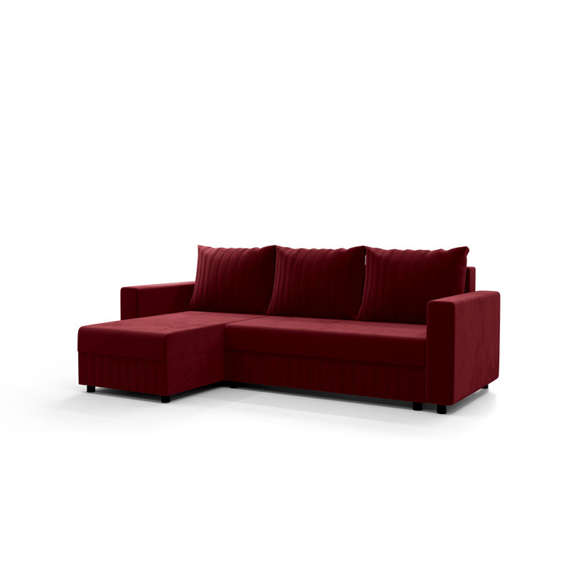 Starleana 3 Seater Corner Sofa , White/Opaline, Left -sided