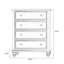 Armoire d'appoint en bois massif de couleur noyer noir