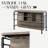 Edina Antique Oak & Sandy Gray Finish Counter Height Table(No Include Stool)
