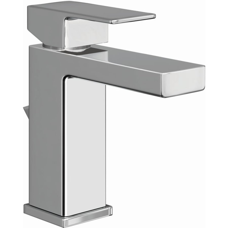 Single-Hole Bathroom Faucet with Drain Assembly, Polished Chrome