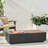 Outdoor 50,000 BTU Lightweight Concrete Rectangular Fire Pit Table With Integrated Storage And Dual-Tone Finish