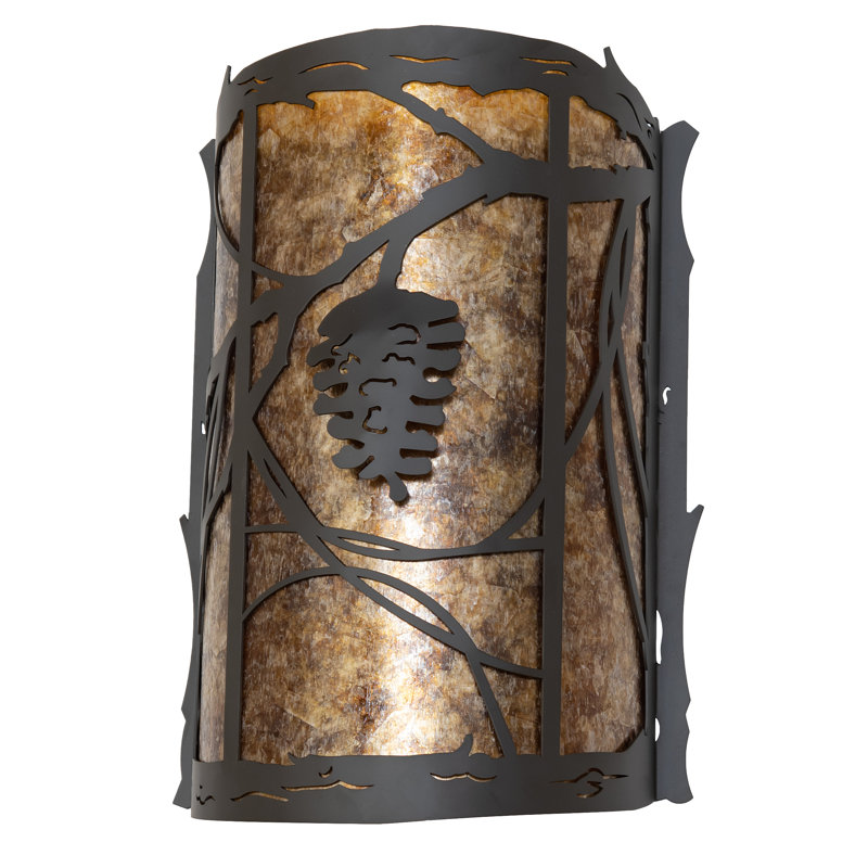 Bronze Flush Mounted Sconce
