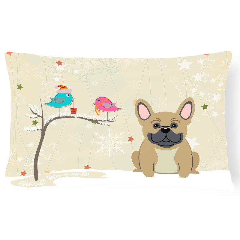 Coussin lombaire intérieur/extérieur christmas fait main, Crème