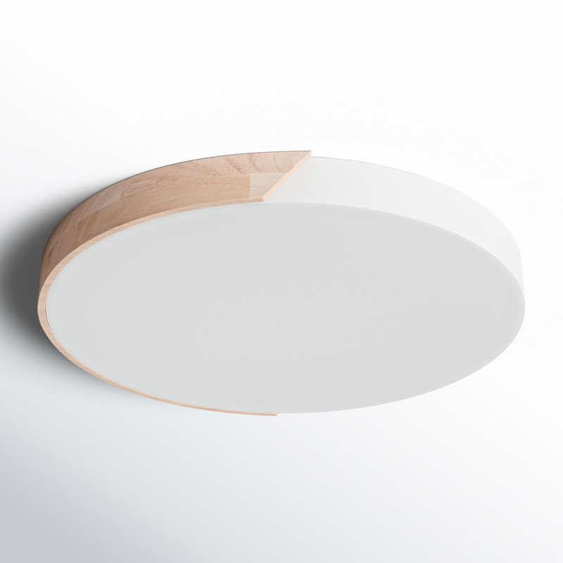 Plafonnier encastré 1 lumière DEL Fairford, 6000, H 1,9 po x l 15,74 po x P 15,74 po, Blanc