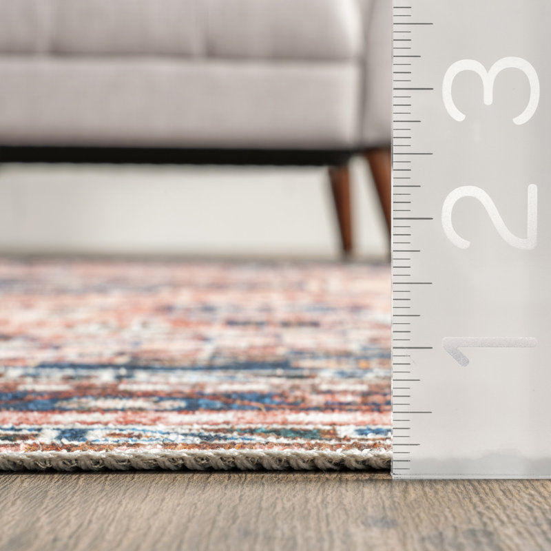 Nevaeh SpinClean Machine Washable Bohemian Medallion Area Rug, Rectangle 2' x 3'