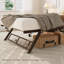 Structure de lit simple pour lit gigogne, lit de jour gigogne avec roulettes verrouillables, plateforme en métal pliable-338156957