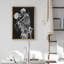 «Skeleton Kiss», gothique Moody foncé, œuvre d'art moderne, décor-101165686-101165683