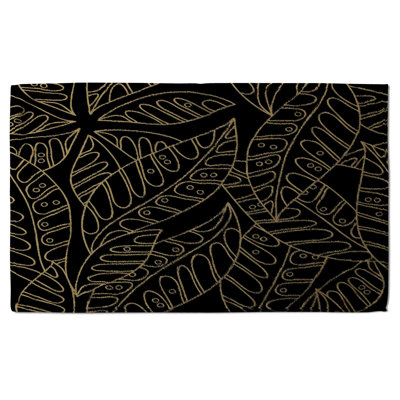 Cotton Floral Waffle Kitchen Towel