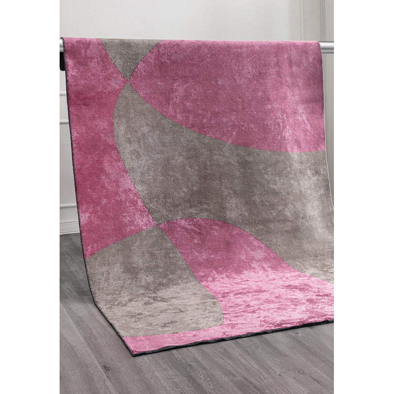 Tapis moderne et abstrait, Rectangle 7 pi 10 po x 11 pi 2 po