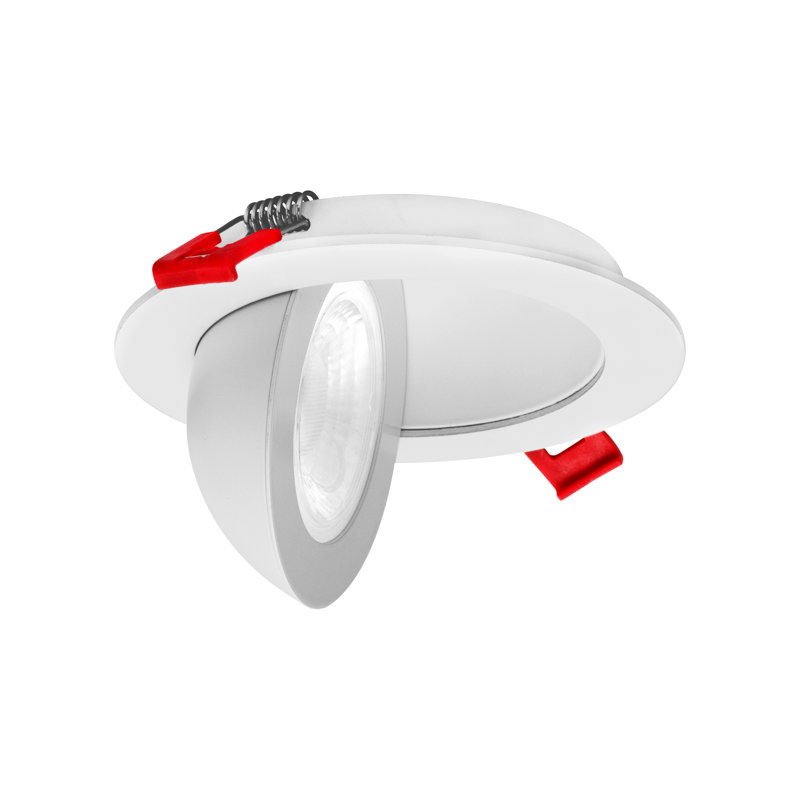 Ensemble de luminaires encastrés sans fil à DEL sélectionnables 4 po DGF43, Blanc
