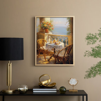 Reproduction encadrée FLORAL Series DCCLVI - bois massif