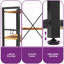 163 H x 160 W Bookcase