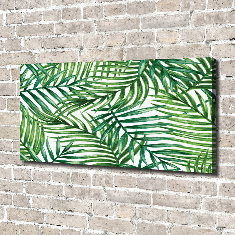 Leaves Of Palm - Wrapped Canvas Print