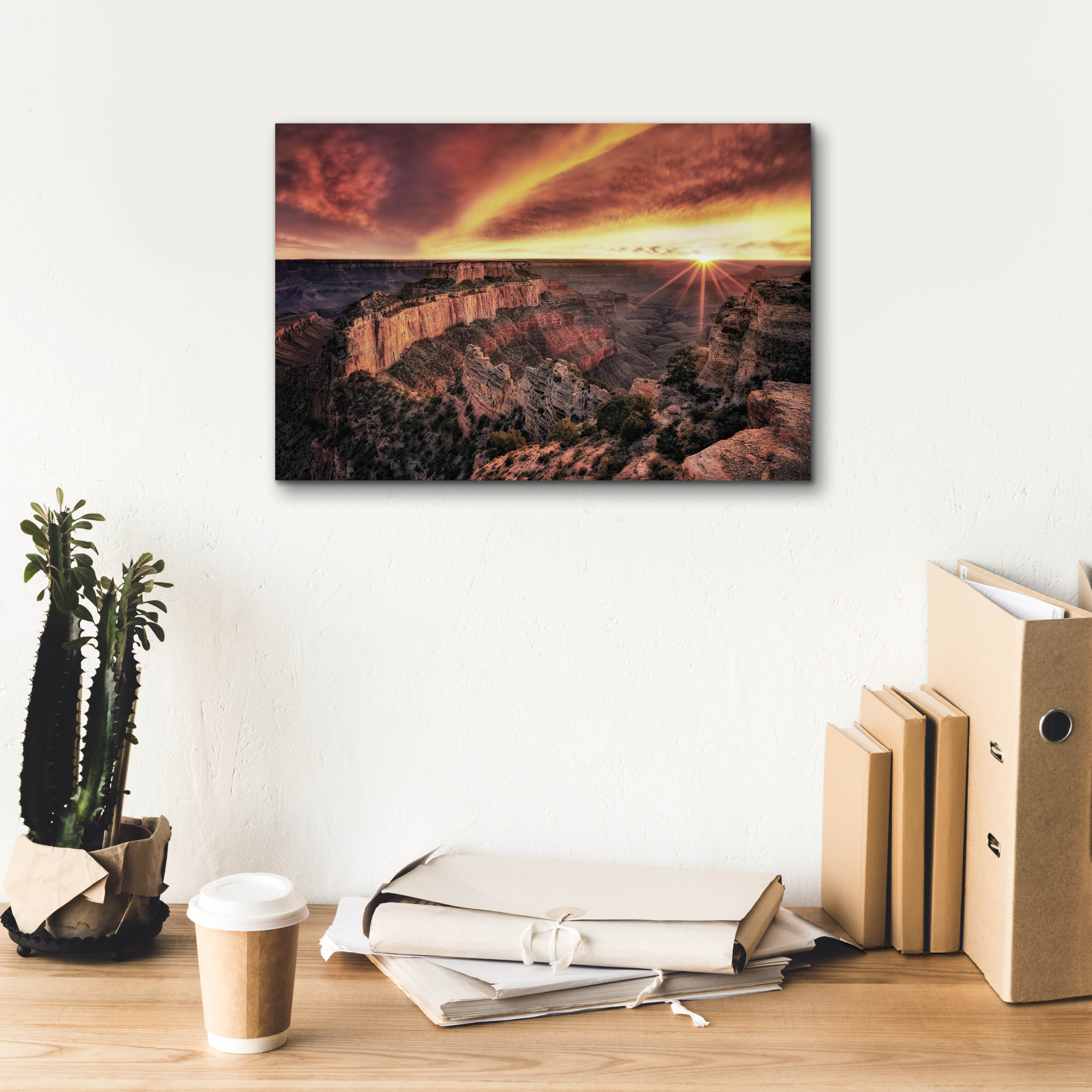 Loon Peak® 'Canyon Sunset 4' by David Drost Canvas Wall Art - Wayfair ...